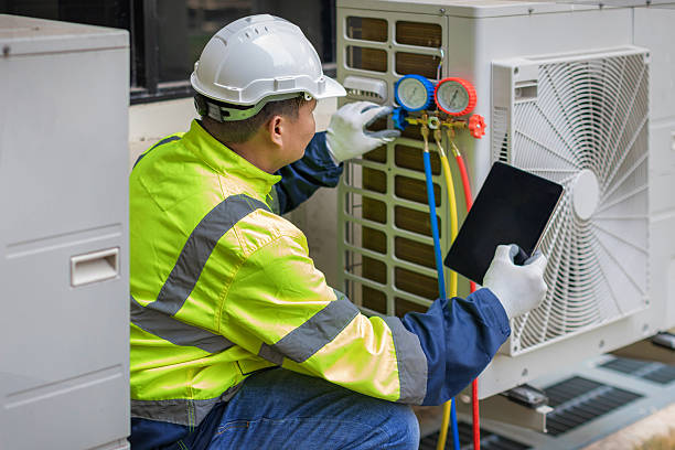Professional Air Duct Cleaning technician working in Ewan, NJ